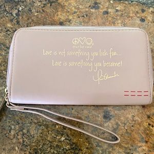 Peace Love World Wrist Wallet